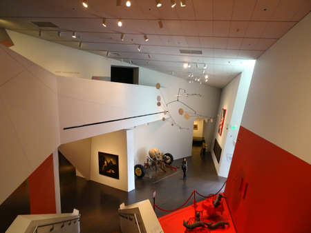 DENVER - JULY 7: Inside The Denver Art Museum â DAM is an art museum located in the Civic Center of Denver, Colorado. The museum is one of the largest art museums between the West Coast and Chicago. It is known for its collection of American Indian art,のeditorial素材