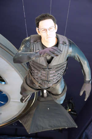 Hollywood - January 23, 2014: Tom Cruise's Ethan Hunt Character from Mission Impossible hangs inside...