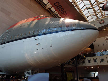 Washington DC - June 11, 2014: Northwest Airlines Boeing 747-100 N601US on display at the...