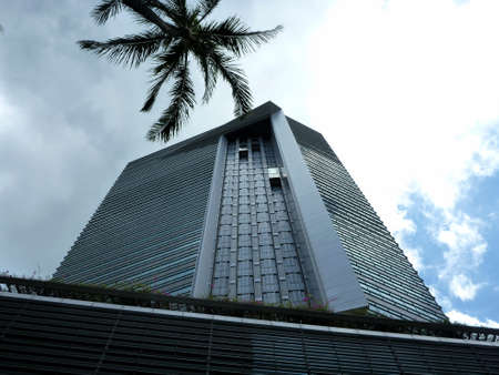 Honolulu - May 6, 2013: Iconic Landmark First Hawaiian Building, which is currently the tallest...
