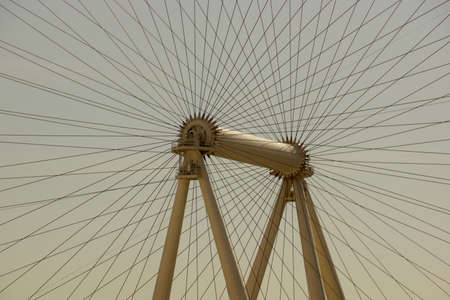 Las Vegas - June 27, 2015: Close-up of The High Roller Wheel at the center of the Las Vegas Strip. The High Roller is the world's largest observation wheel.のeditorial素材