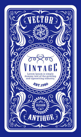 Vintage frame label engraving vector illustrationのイラスト素材