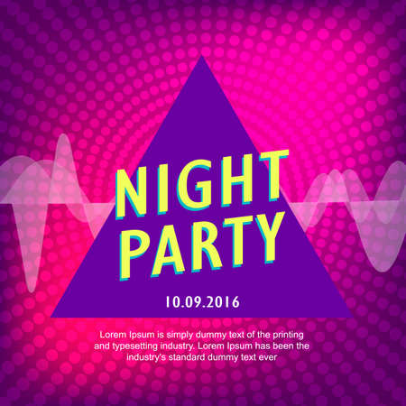dj music background party poster designのイラスト素材