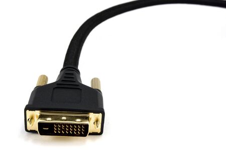 High Definition DVI Cable with Gold Connectorの写真素材