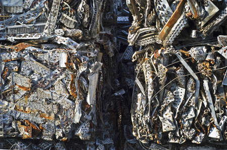 Scrap Aluminum Bales Close-Upの写真素材