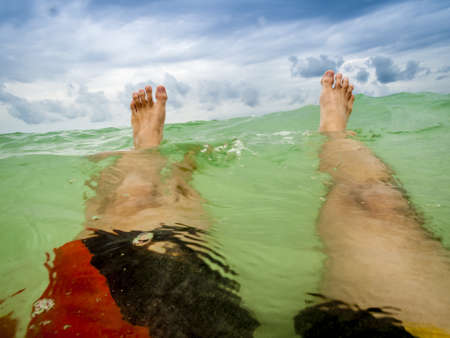 Floating in the Gulfの写真素材