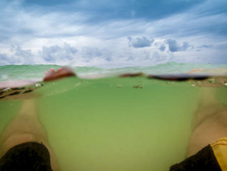 Floating in the Gulfの写真素材