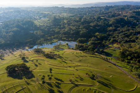 lake of the Ecological Park in Campinas, Sao Paulo, Brazil,の写真素材