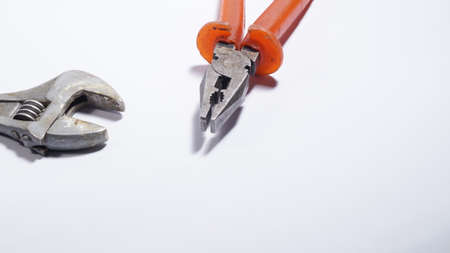 Adjustable wrench and pliersの写真素材
