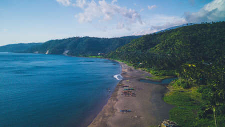 Shoreline of Sogod Beach at Maynonong Tiwi Albay as seen in the morning