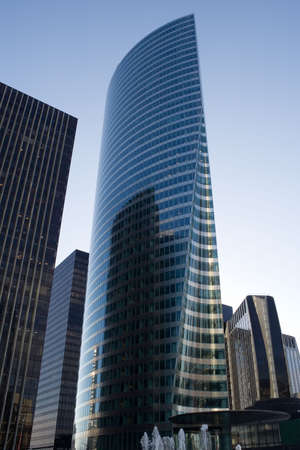 Modern skyscraper in La Defense business district - Paris, France