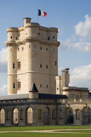 The dungeon of the Vincennes Castle (14th century) near Paris, Franceの写真素材