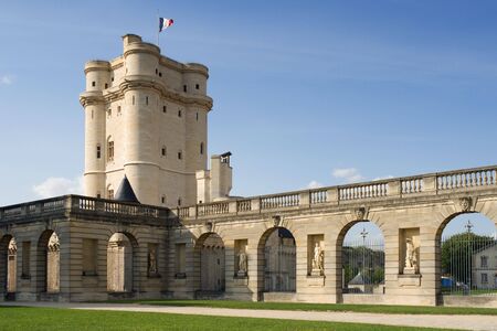 The dungeon of the Vincennes Castle (14th century) near Paris, Franceの写真素材