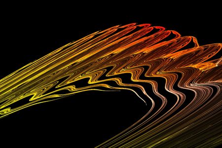 Colorful 3D rendered fractal design (abstract background)の写真素材