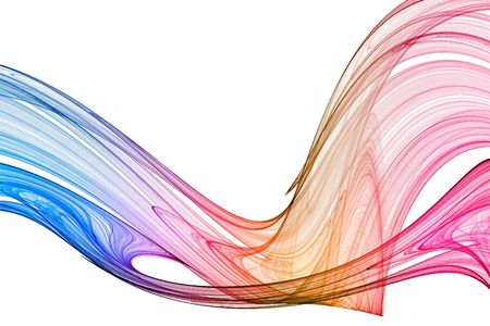 Colorful 3D rendered fractal design (abstract background)
