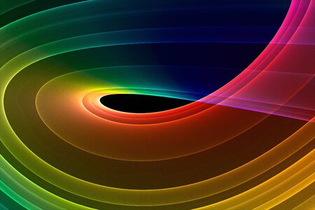 Colorful 3D rendered fractal design (abstract background)の写真素材