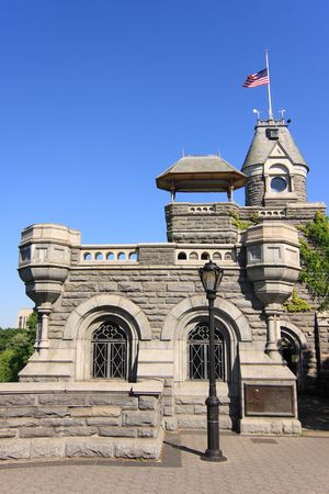 Belvedere Castle in Central Park - New York City, USAの写真素材