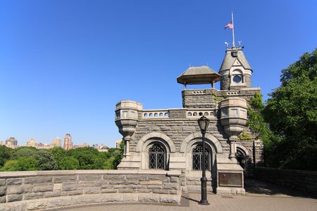 Belvedere Castle in Central Park - New York City, USAの写真素材