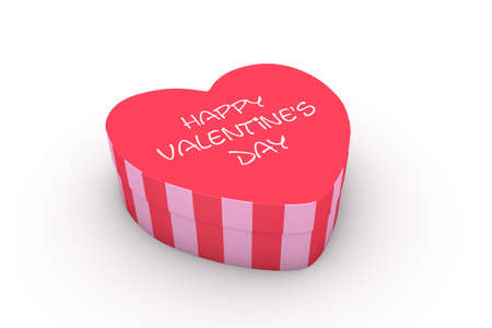 Valentine s day heart shaped boxの写真素材