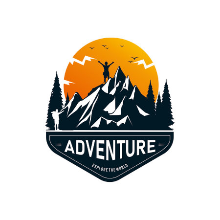 adventure explore the world logo conceptの写真素材