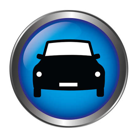 Car Button blueのイラスト素材