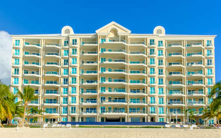 Grand Cayman, Cayman Islands, Nov 2016, The WaterColors (Condominium) building on Seven Mile Beachのeditorial素材