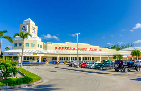 Grand Cayman, Cayman Islands, Nov 2017, Foster's one of the four supermarket companies on the islandのeditorial素材