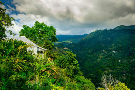 The Blue Mountains, Jamaica, Dec 2018, Strawberry Hill Hotel houseのeditorial素材