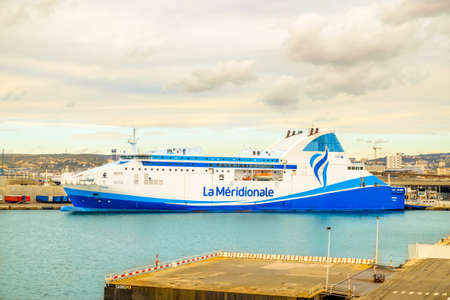 Marseilles, France, March 2018, cruise ship