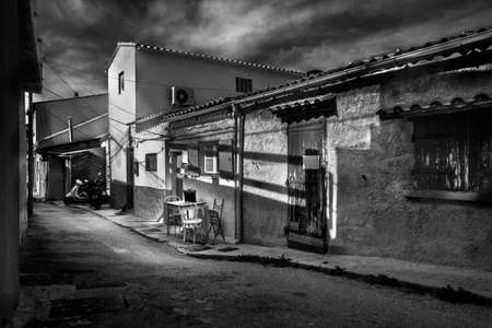 Marseilles, France - street in the old part of the city by the Mediterranean coastの写真素材