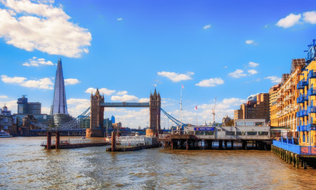 London, UK, Sept 2018, London landmarks buildings around the Thames Riverのeditorial素材