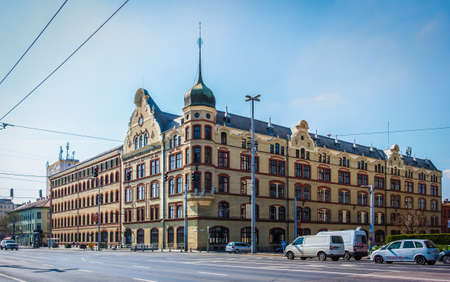 Budapest, Hungary, March 2020, view of the Budapest Electric Works building an Electricity Supply...