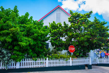 Grand Cayman, Cayman Islands, July 2020, view of the side entrance of the Cayman Islands National Museumのeditorial素材