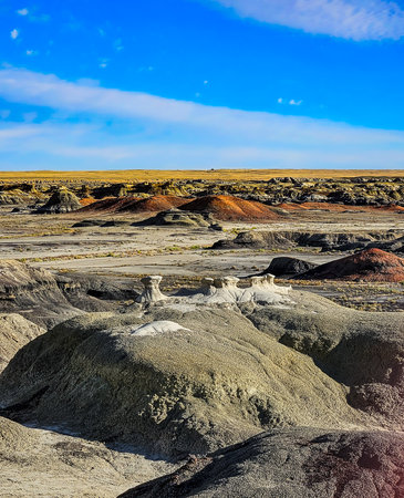 View of some rock formation at Kodachrome Basin, a state park of Utahの写真素材