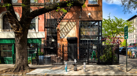 New York City, USA, April 30th 2024, view of a home goods store and interior design firm located in...