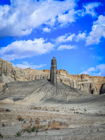 View of a rock formation in the Capital Reef National Park, Utahの写真素材