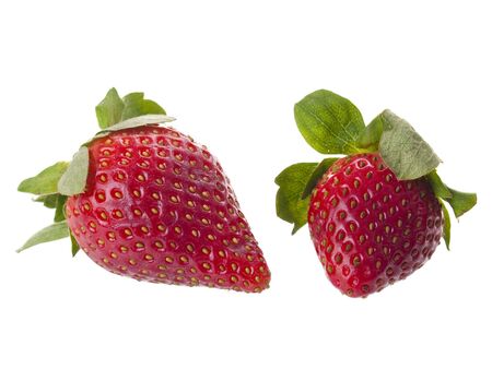 Strawberry isolated on white backgroundの写真素材