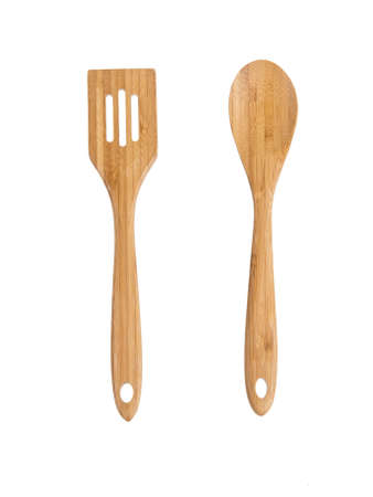 Isolated Wooden Kitchen Utensilsの写真素材