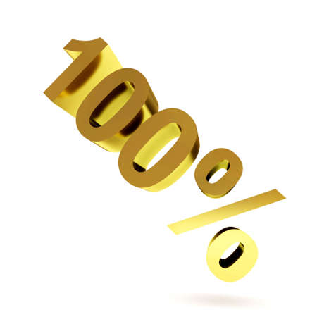 Gold one hundred percentsの写真素材