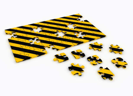 Under Construction puzzleの写真素材