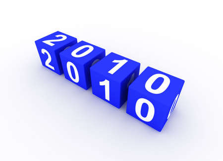 Blue Cubes New Year 2010