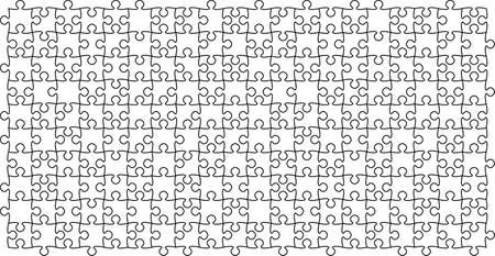 Beautiful and Unique transparent jigsaw puzzle Vector. Perfect tiled, make your own bigger puzzleのイラスト素材