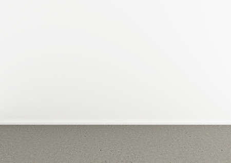 3d rendering of an empty room with concrete floorの写真素材