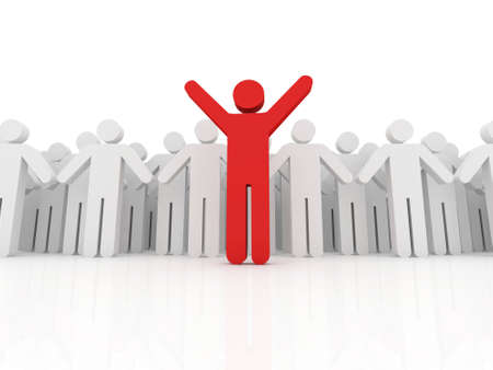 Conceptual image of teamwork の写真素材