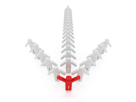 Conceptual image of teamwork の写真素材