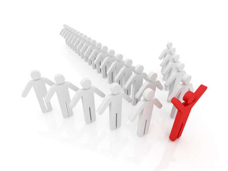 Conceptual image of teamwork の写真素材