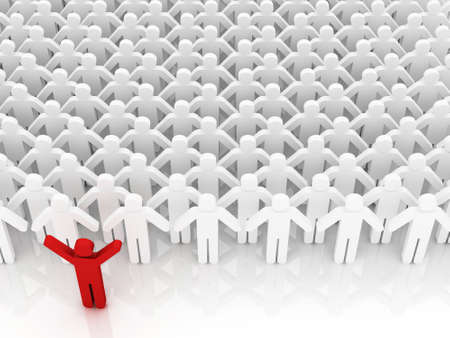 Conceptual image of teamwork の写真素材