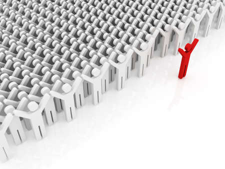 Conceptual image of teamwork の写真素材