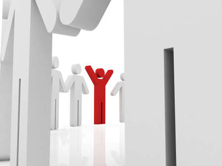 Conceptual image of teamwork の写真素材