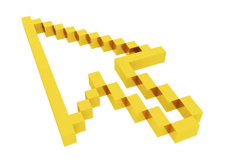 3d golden arrow